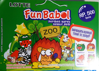 インドネシア版まじゃりんこシール』こと『Fun Babol permen karet BUBBLE gum』をゲットしたよ！ の巻。:  キョウキの沙汰とは思えないblog